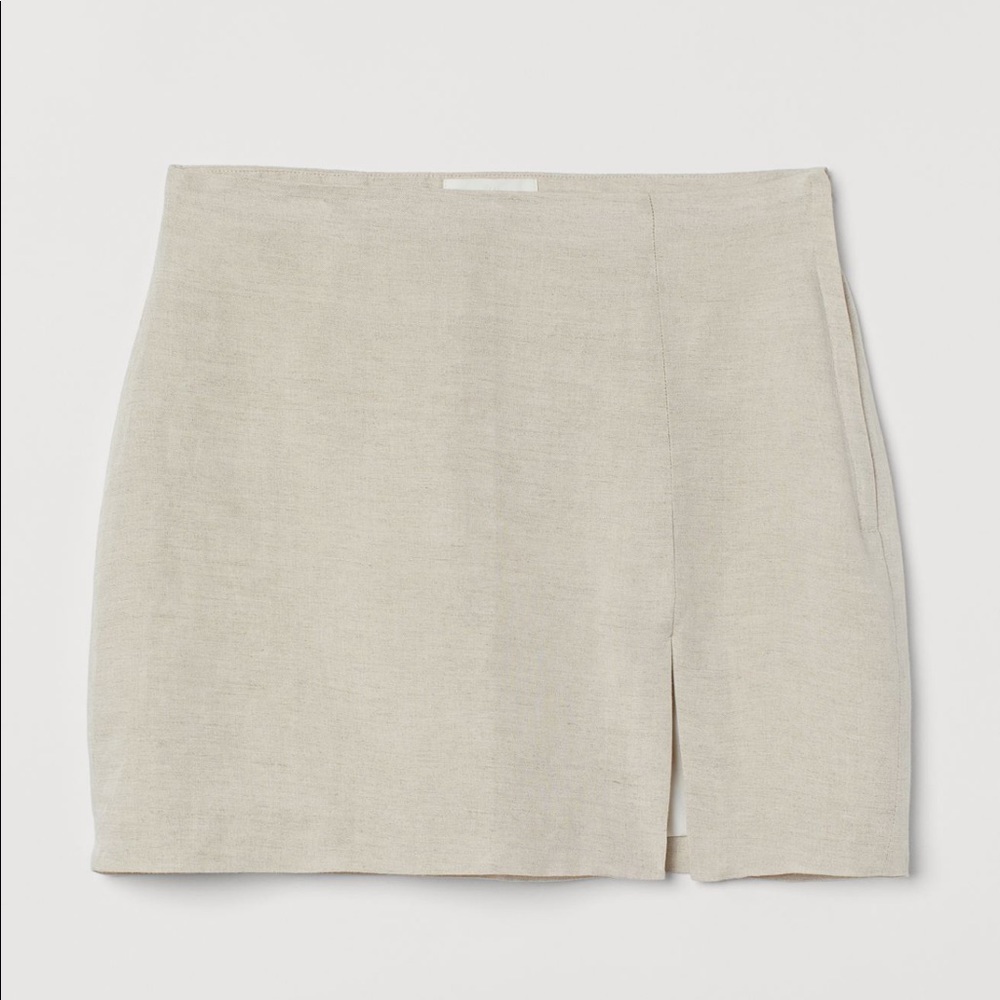 Linen blended Skirt